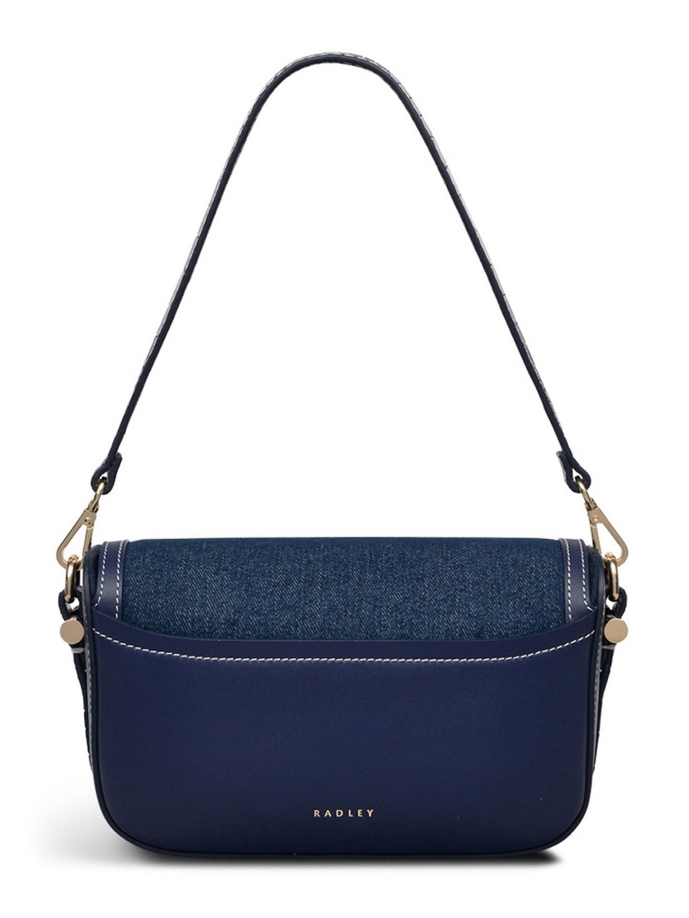 Radley London Bathurst Mews Denim Flap Over Crossbody Bag - Evenfall - Picture 4 of 6